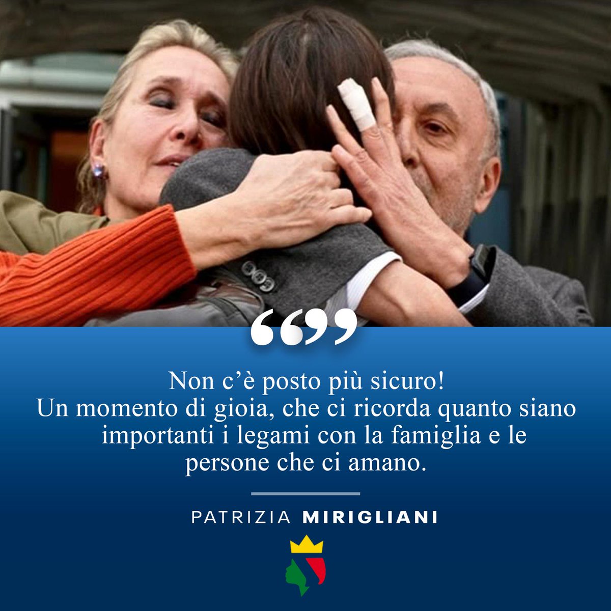 Bentornata a casa, Cecilia! ❤️🇮🇹
#CeciliaSala #BuongiornoATutti