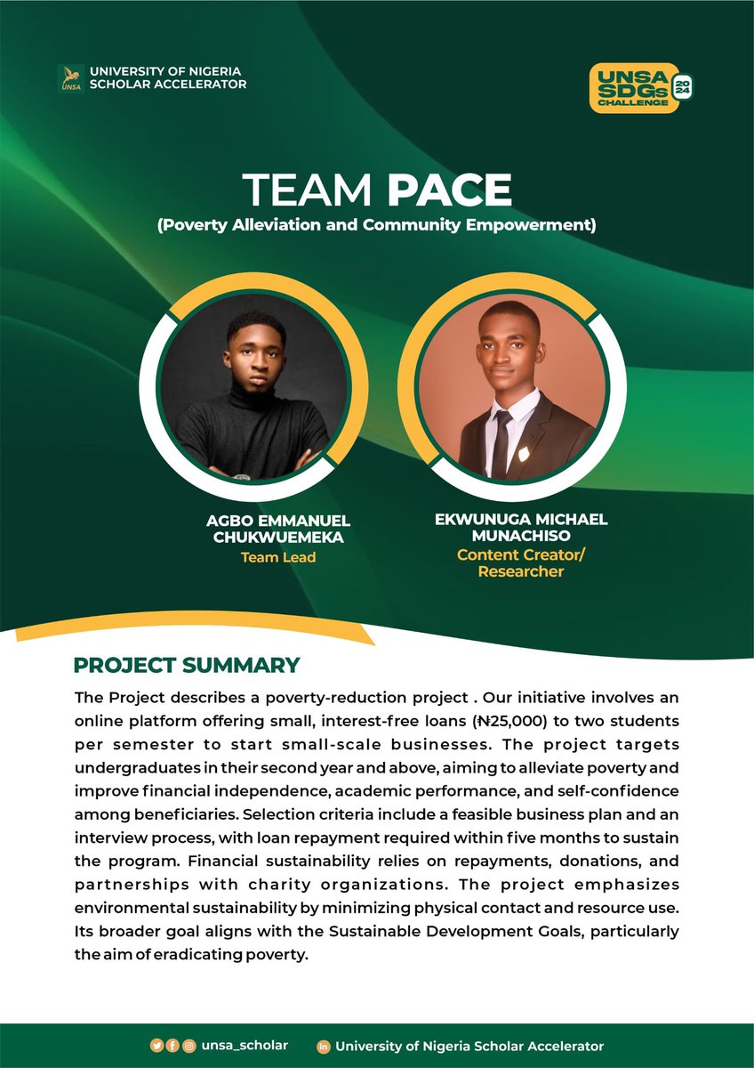 Congratulations team PACE on emerging a finalist for this year’s SDG Challenge. We celebrate your innovation and hope this is a stepping stone to get you solving many more global problems. See you at the finals 🔥