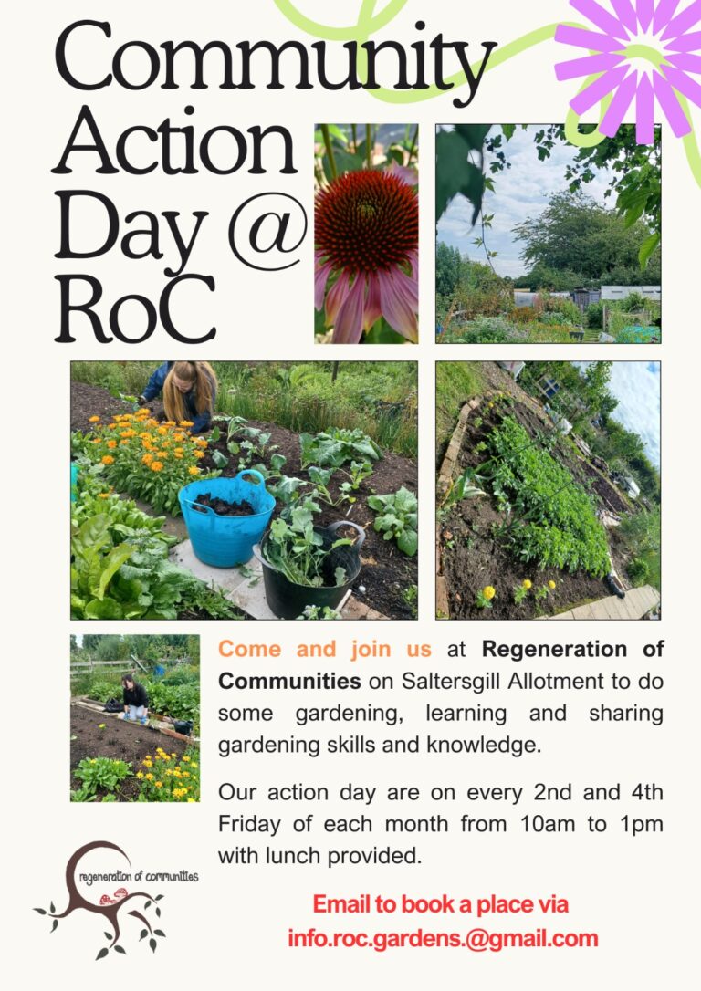 Middlesbrough Environment City (@menvcity) on Twitter photo A reminder that, tomorrow, the Community Action Day at Regeneration of Communities returns for 2025! Saltersgill Allotment tomorrow, from 10am to 1pm: Book your place by emailing info.roc.gardens@gmail.com and join Laurissa and the crew in volunteering on this amazing project! A reminder that, tomorrow, the Community Action Day at Regeneration of Communities returns for 2025! Saltersgill Allotment tomorrow, from 10am to 1pm: Book your place by emailing info.roc.gardens@gmail.com and join Laurissa and the crew in volunteering on this amazing project!