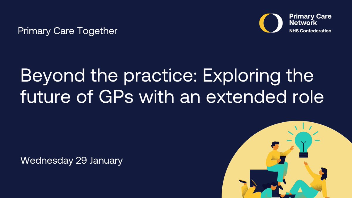 NHSConfed's tweet photo. Join our Primary Care Network's webinar on 29 January to discover the evolving landscape of #GeneralPractice and the exciting opportunities for GPs to take on new roles 🩺 

🧵1/3 https://t.co/UwusQKJusA