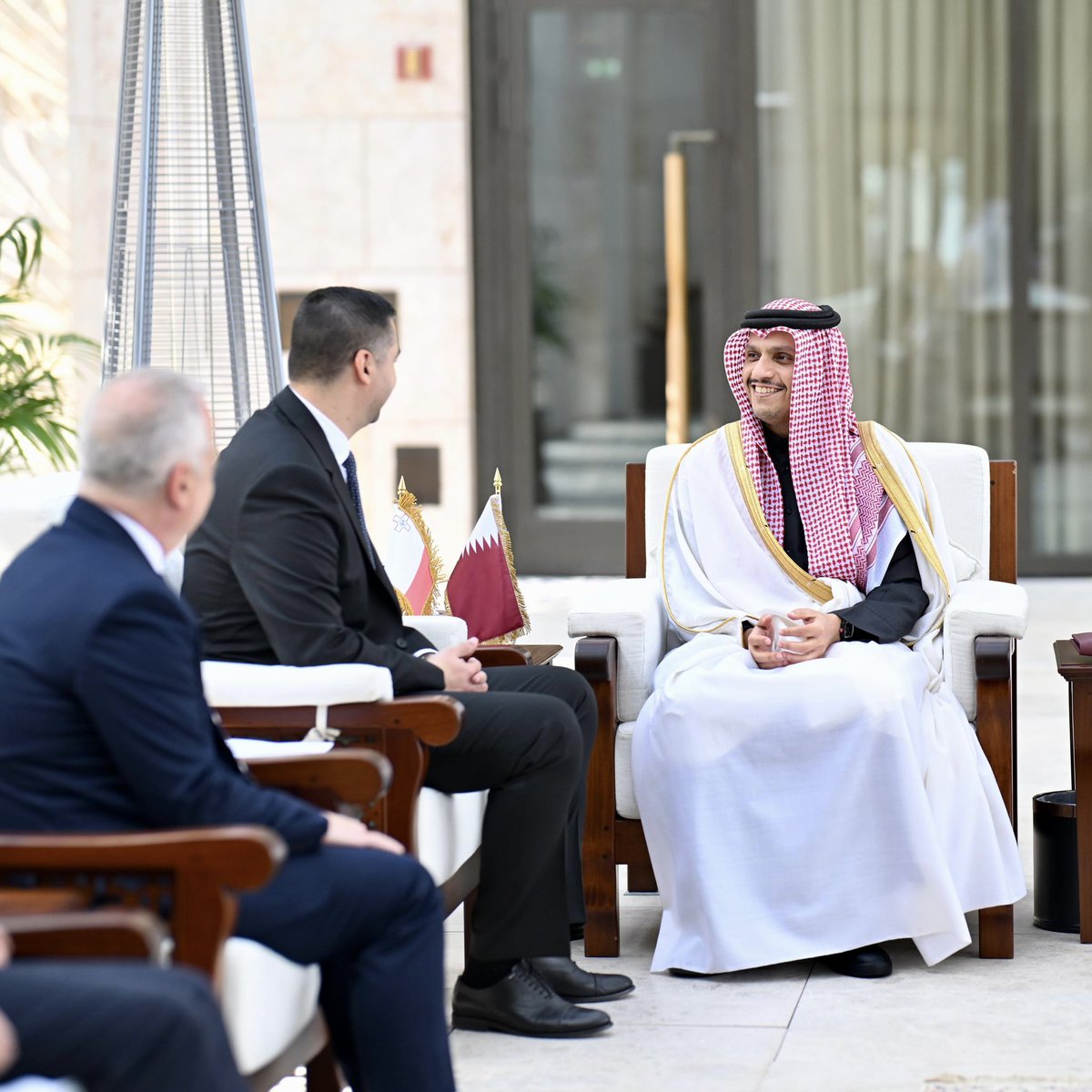 In Doha, I met with Qatar Prime Minister and <a href="/MofaQatar_EN/">Ministry of Foreign Affairs - Qatar</a> <a href="/MBA_AlThani_/">محمد بن عبدالرحمن</a>, to continue building on 50 years of cooperation between our countries, and to underscore our shared determination to strengthen global and regional dialogue for peace and prosperity in our regions.  

We