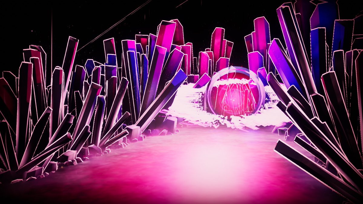 tokiwailm's tweet image. Particle Test　―By OyukiVr
洋楽スタイルのパーティクルアニメーション。固定されたステージの揺らしや色調など視覚効果メインの演出にグルーヴ感のあるライブとなってます。

vrchat.com/home/world/wrl…
#VRChat_world紹介 #VRChat