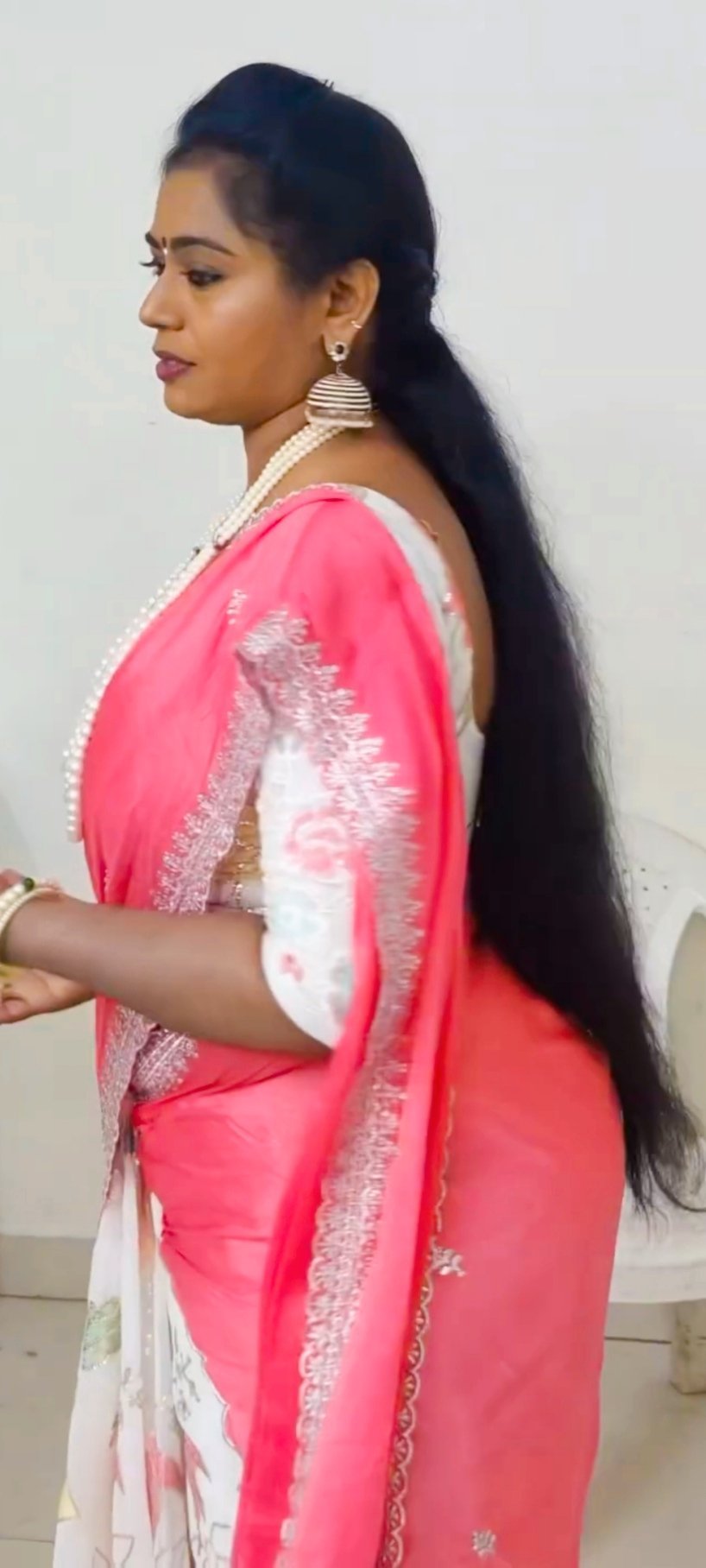 Jayavani in Blue, Hot Tamil Aunty Actress | Indian Telugu Actress | iiQ8