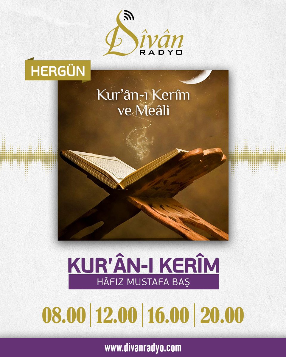 ❝Kur'ân-ı Kerîm ve Meâli❞
Okuyan: Hâfız Mustafa Baş
Meâli Seslendiren: Hayri Küçükdeniz

İnternet web sitesi veya mobil uygulamadan dinleyebilirsiniz:
📌Web ➡ divanradyo.com
📌Mobil Uygulama ➡ divanradyo.com/mobile.php

#DivanRadyo #radyo #divanıhulusi #malatya
