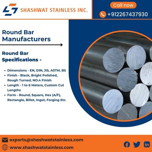 shashwatinc_'s tweet image. Round Bars Manufacturers in India
Shashwat Stainless Inc. is the largest Round Bar Manufacturer in India.
Website: shashwatstainless.com/round-bar-manu…

#RoundBarsManufacturersinIndia #RoundBarsManufacturers #RoundBars