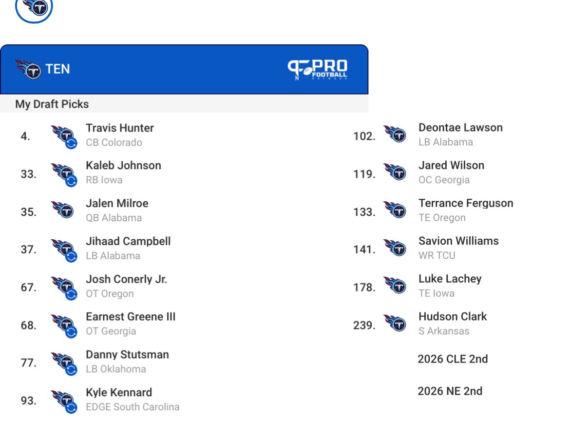 SirTytan's tweet image. Quick #Titans mock #tradebacks