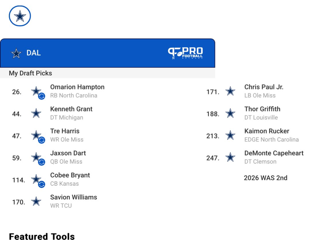 SirTytan's tweet image. Quick #Cowboy mock #tradebacks