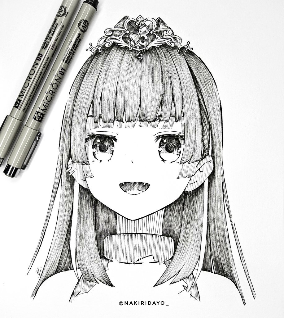 nakiridayo_'s tweet image. Pen and Paper is all i have