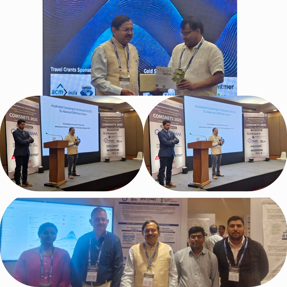 What an electrifying second day at <a href="/comsnets/">COMSNETS</a> featuring groundbreaking discussions on the future of telecommunications!
🎤Keynote Highlight: #Prof Kiran Kuchi(<a href="/IITHyderabad/">IIT Hyderabad</a>) delivered a powerful keynote on "From 5G to 6G: India's Role in Shaping the Future of Telecommunications."