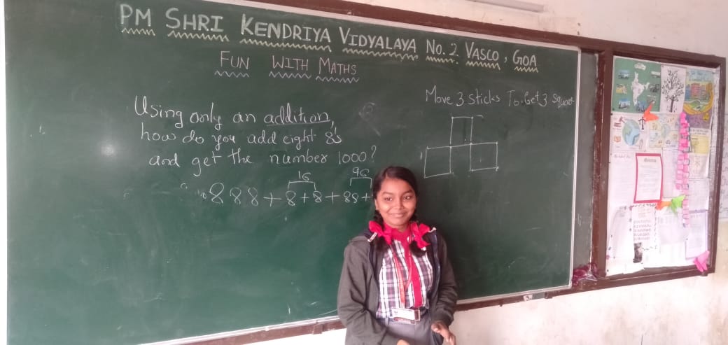 Kv2Vasco's tweet photo. ๐งฉโโจ#BaglessDay fun at PM SHRI KV No.2 Vasco! Students dived into the world of #numbers & logic with engaging #maths & puzzle activities. ๐ค๐ Fostering curiosity, creativity & a love for problem-solving! ๐ง ๐ #FunWithMaths #Learning #NEP2020 @KVS_HQ @KvsMumbai @EduMinOfIndia https://t.co/GQw1AS4bR4