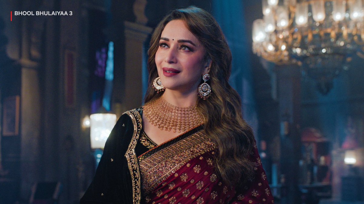 NetflixIndia's tweet image. Madhuri Dixit. That’s it, that’s the tweet.

#BhoolBhulaiyaa3OnNetflix