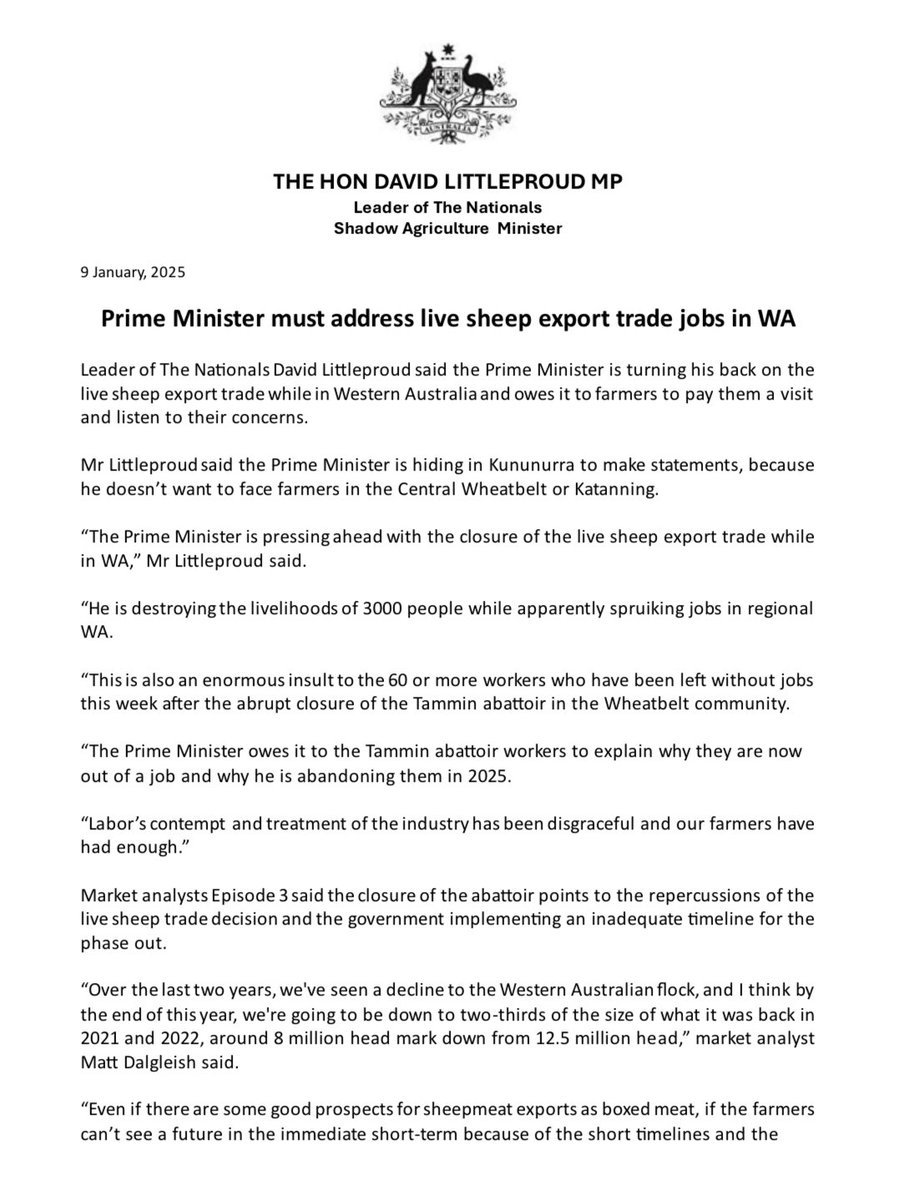 David Littleproud MP tweet media