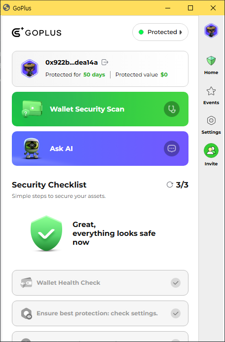 999seoul's tweet photo. I used GoPlus to verify a wallet address before transferring funds. The address was safe, so I confidently completed the transaction without any issues. @GoPlusSecurity 
Want to try this tool? Register to get started.
https://t.co/ZP9tNSG8n6 https://t.co/JLJePg0fQ7