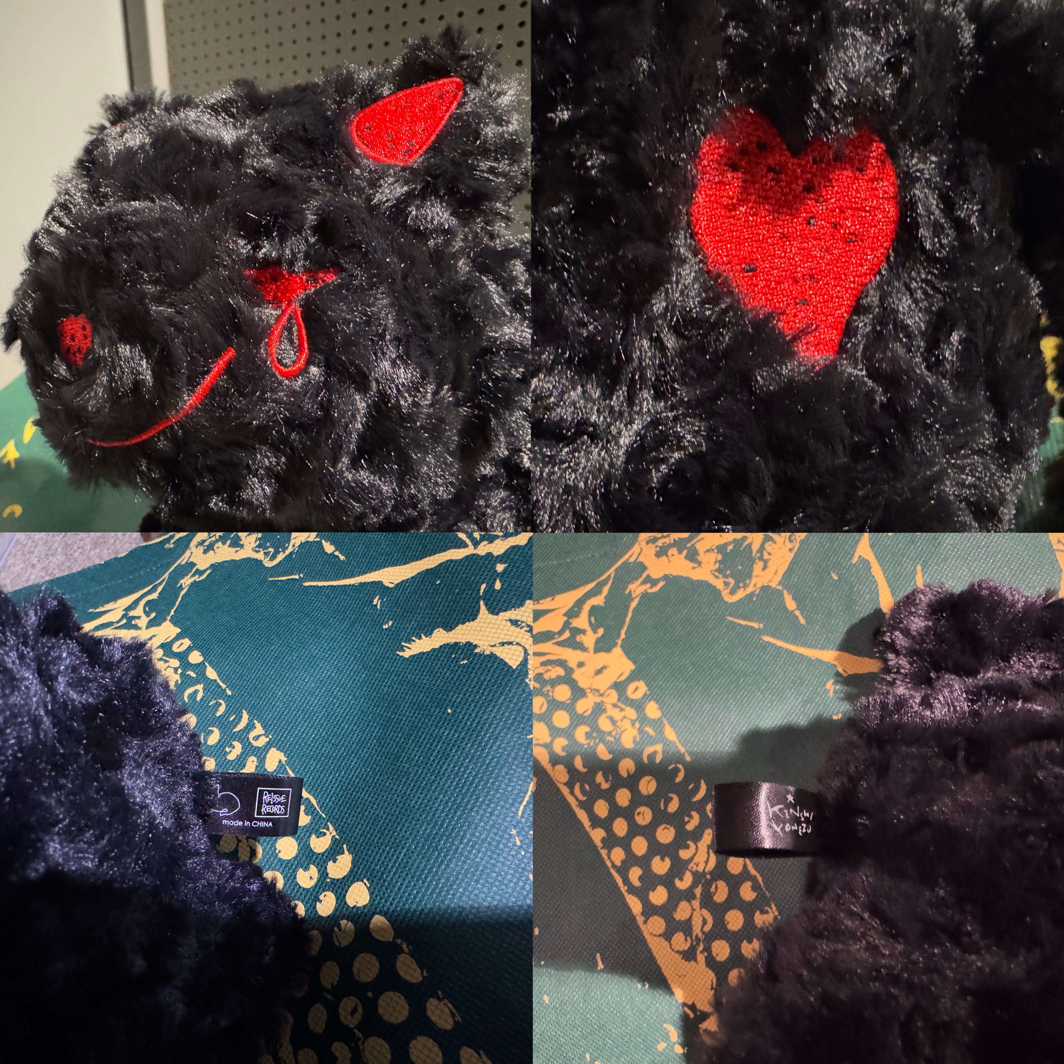 米津玄師 JUNK リイシューねこちゃん BLACK & RED 黒 2025 米津玄師 JUNK リイシューねこちゃん BLACK & RED 黒 2025