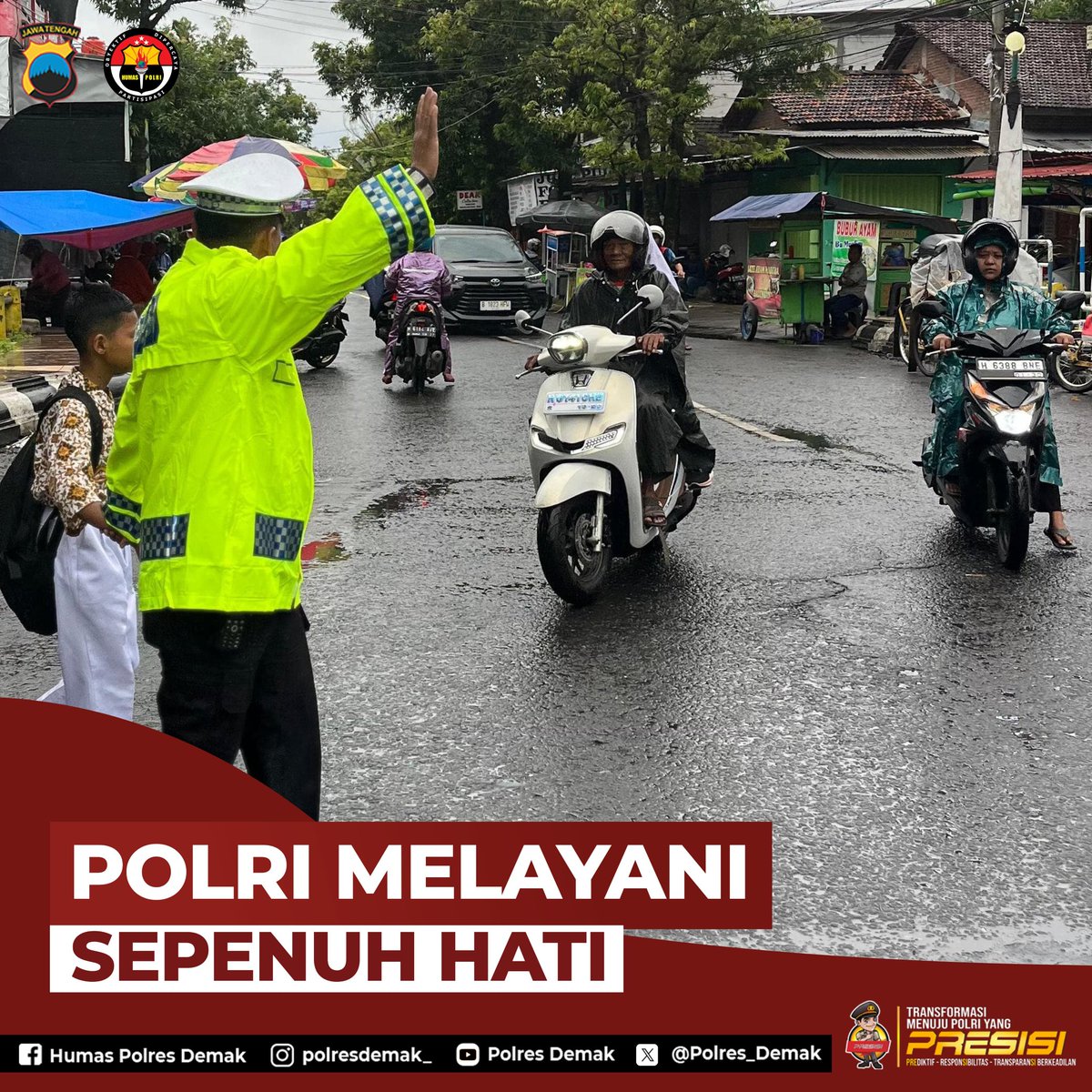 Polri Melayani Dengan Sepenuh Hati