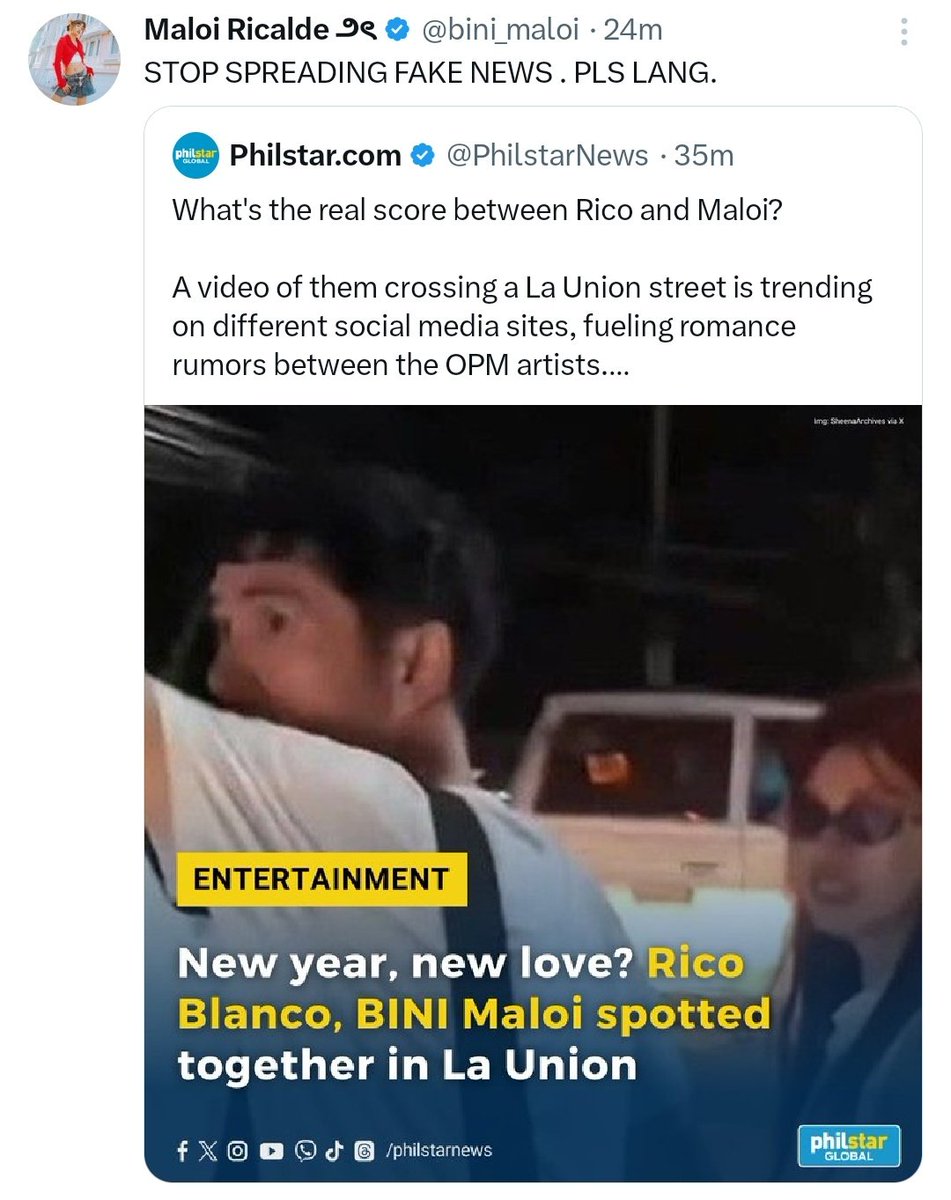 donggeez's tweet photo. since ineedit nyo na yung article. pakita natin original headline ni @PhilstarNews @JMilSev 

respect na lang sa OPM artists na gusto lang mag enjoy sa vacation tapos sisirain nyo lang. remove that article sa site nyo!

PHILSTAR APOLOGIZE TO MALOI
PHILSTAR APOLOGIZE TO RICO https://t.co/hfZEYN5ilG