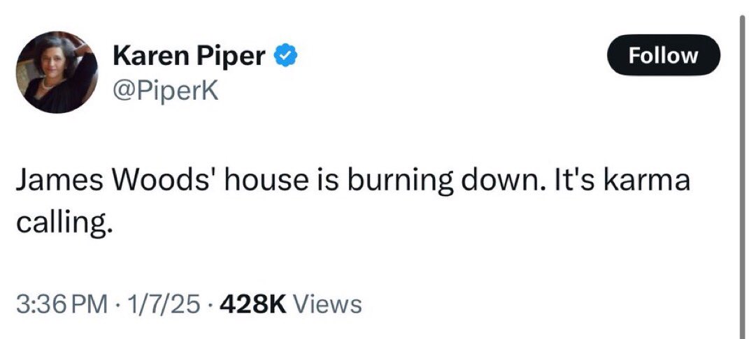 <a href="/PiperK/">Karen Piper</a> <a href="/libsoftiktok/">Libs of TikTok</a> You put up a pretty vile post, and everyone got screenshots of it before you deleted it. Why can’t you just apologize for it? Why be even more awful?