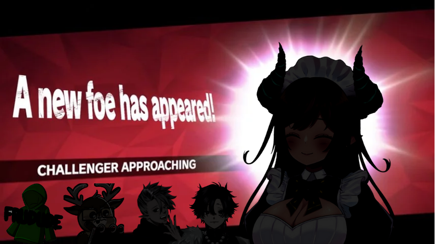 CHALLENGER APPROACHING
My friends and I will be playing Super Smash Bros Ultimate tonight on stream! We'll be live at 7:00 PM CST 🐉🧁 Make sure to check out their channels as well!
<a href="/Frudude32/">Frudude</a> <a href="/JonoabboFE/">JonoabboFE</a> @YaminojiTweets @PrinceMidasVT 
twitch.tv/CrimsonKeep_VT
#VTuber #ENVTuber