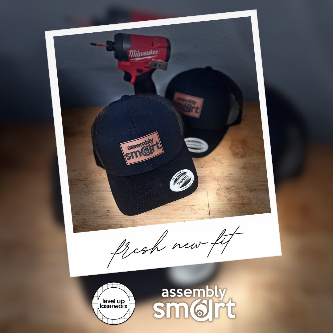 assemblysmart's tweet photo. Shoutout to Level Up Laserworx in Saint Johns, FL for these custom leather patch caps they made for Assembly Smart! Supporting local small businesses is something we’re passionate about, and we couldn’t be happier with the quality.
#SupportSmallBusiness #AssemblySmart #CustomCaps https://t.co/Qc5dvplHaV