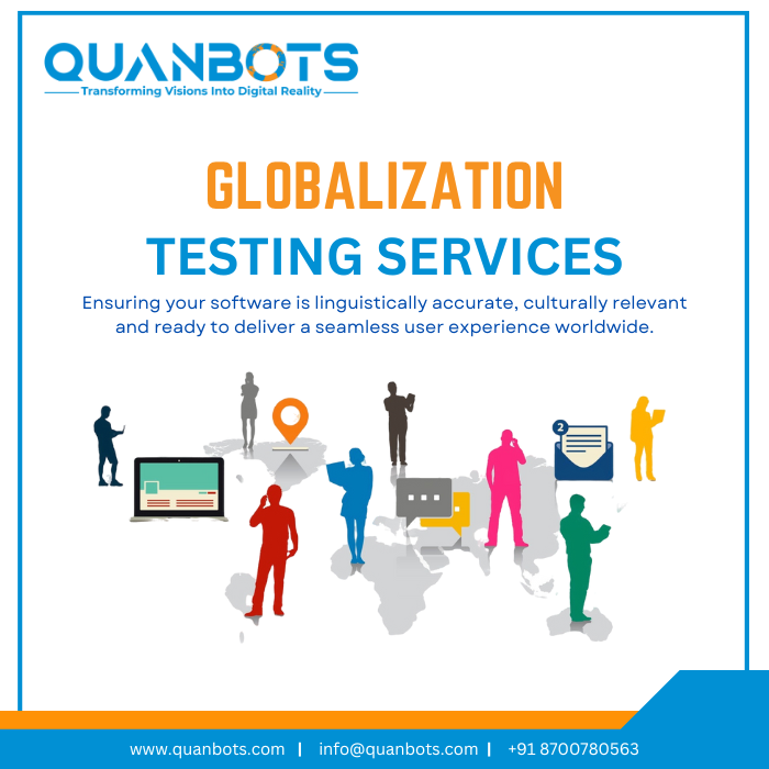 quanbots's tweet image. Globalization Testing Services!
#GlobalizationTesting #Testing #SoftwareTesting #QualityAssurance #DigitalPrecision #WorldwideExperiences #SoftwareExcellence #WorldwideImpact #Globalization #Localization #GlobalExperience #Linguistic #Translation #Quality #Innovation #quanbots