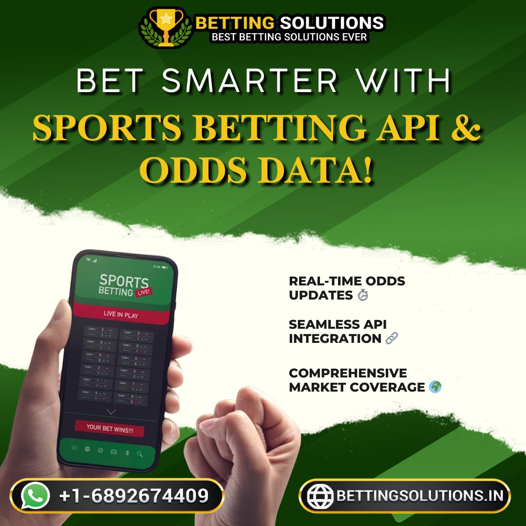 betingsolutions's tweet image. Empower your betting platform with seamless API integration and real-time odds data. Discover the difference today!

 bettingsolutions.in/blog

#APIforBetting #OddsDataAPI #SportsBettingTools #IndiaBettingSolutions #soccer #football #cricket #tennis #bettingsolutionsofficial