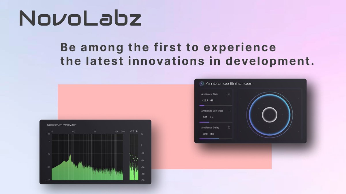 NovoNotesJP's tweet image. 無料プラグイン リリース プロジェクトNovoNotesのLabzシリーズ、もうチェックしましたか？
NovoNotes Labzシリーズ URL　novo-notes.com/ja/novo-labz
#NovoNotes #plugin #NovoNotesLabz #plugin #立体音響 #無料 mtbrs.net/ps_novonotesjp…