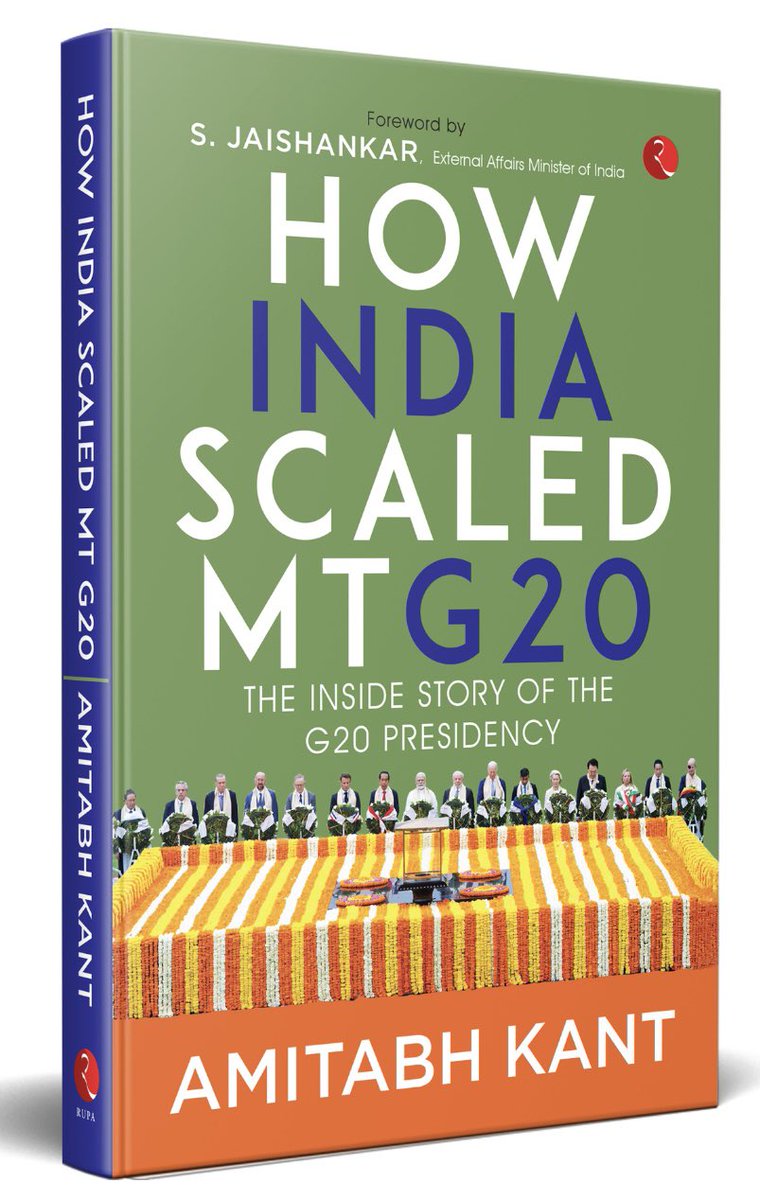 amitabhk87's tweet image. My latest book 'How India Scaled Mt. G20' captures the grit, determination, and collaborative spirit that made India's #G20 Presidency an unparalleled success. I'm excited to take you on a journey of intense negotiations, resilience, and transformative leadership led by PM…