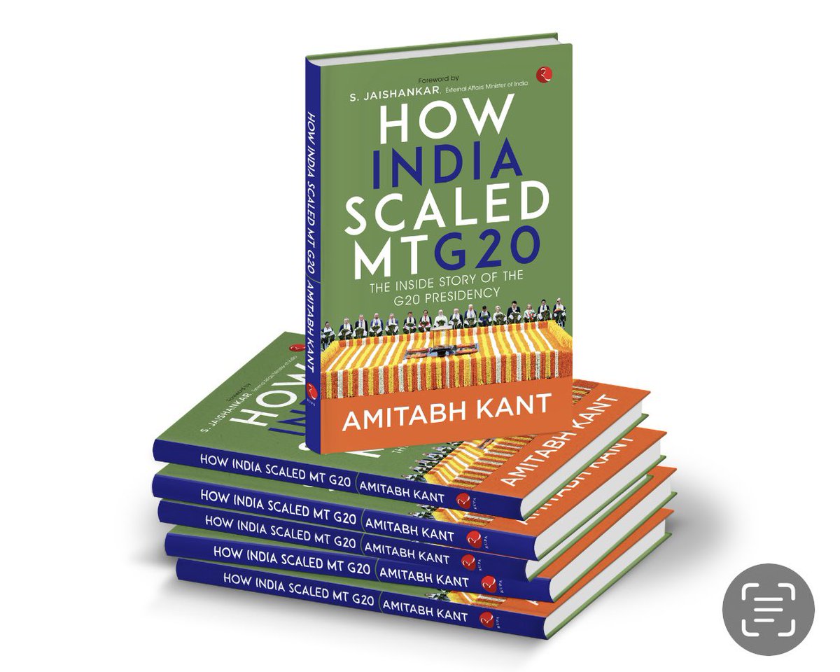 amitabhk87's tweet image. My latest book 'How India Scaled Mt. G20' captures the grit, determination, and collaborative spirit that made India's #G20 Presidency an unparalleled success. I'm excited to take you on a journey of intense negotiations, resilience, and transformative leadership led by PM…