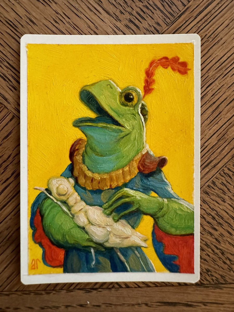 Flubs, the Fool artist proof by Adam Rex 🐸😍😍🐸 #MtGCommander