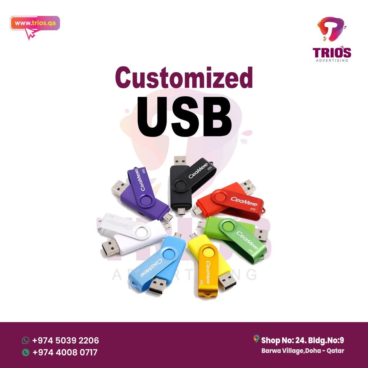 TriosAdver83576's tweet image. Looking for Unique Corporate Gifts? We&apos;ve Got You Covered! 
.
#CustomizedUSB #TriosAdvertising #CorporateGiftsQatar #BrandingWithStyle 
#printingservices #printingbusiness #printingbusiness #promotionalgifts #promotionalitems #promotionalgifts