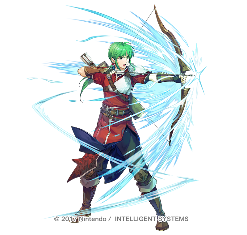 「【お仕事】『ファイアーエムブレム ヒーローズ』にて、「ユングヴィの弓騎士 ミデェ」|かわすみのイラスト