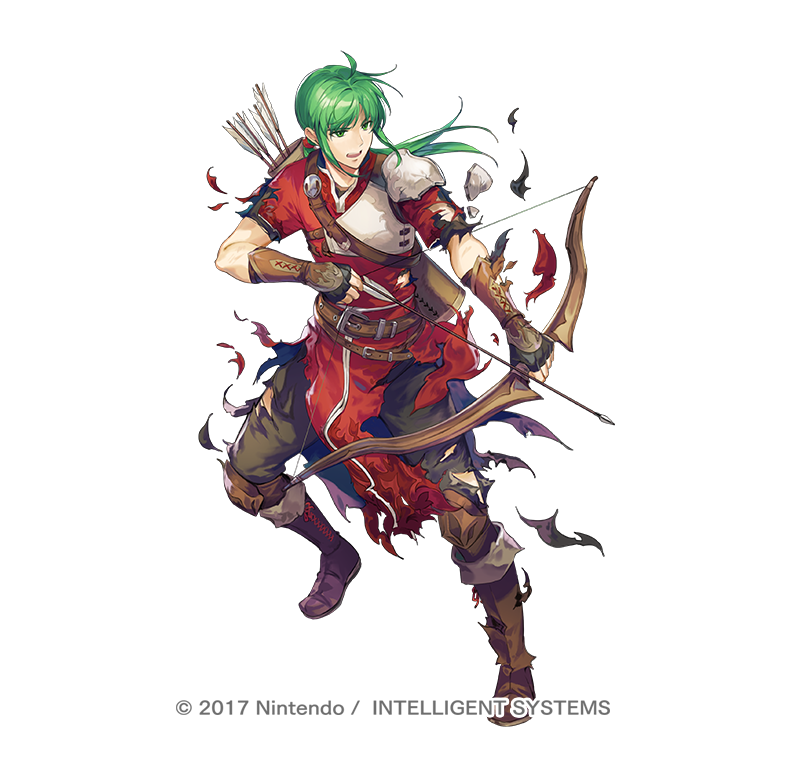 「【お仕事】『ファイアーエムブレム ヒーローズ』にて、「ユングヴィの弓騎士 ミデェ」|かわすみのイラスト