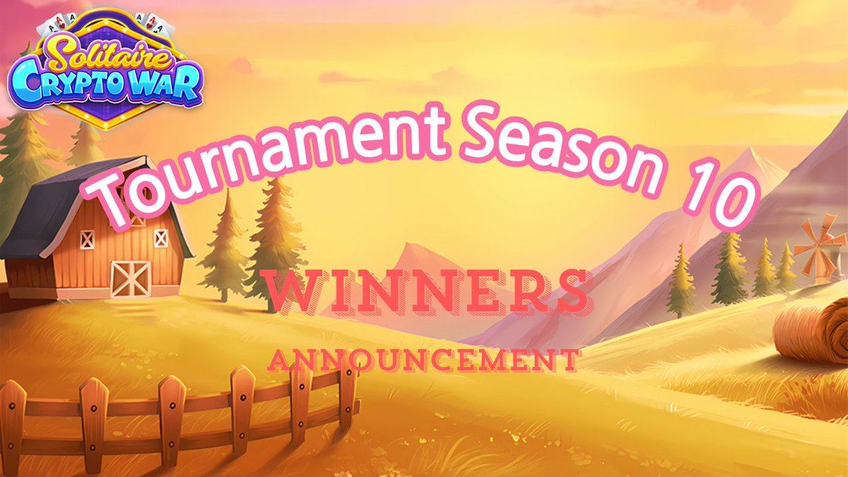 SolitaireCW's tweet photo. 📣Winner Announcement of Tournament Season 10📣
Congratulations to the Champions of Tournament Season 10!🎉
Find the winner list in the comments✨
See you in the next season!🤗
🔗Download game👉https://t.co/WUX15zQWBZ
#P2E #mobilegames #SolitaireCryptoWar #Web3Gaming #Crypto https://t.co/MzjlhV6eXi