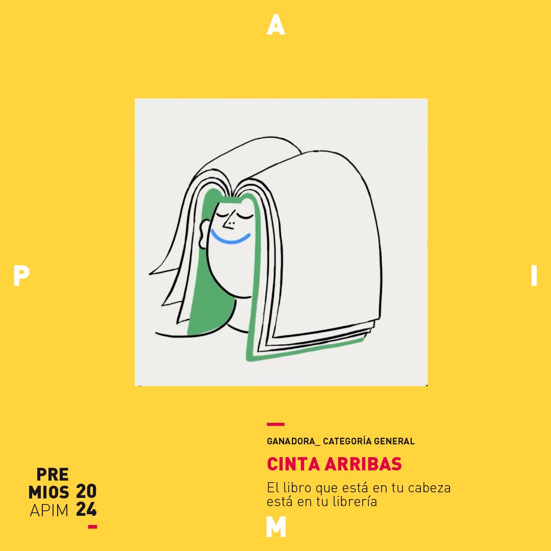 🏆 ¡Compartimos con vosotrxs los proyectos ganadores de los Premios APIM 2024!
En la Categoría General el proyecto ganador fue “El libro que tienes en la cabeza está en tu librería” de Cinta Arribas 🎉 ¡Enhorabuena Cinta! 🎉
