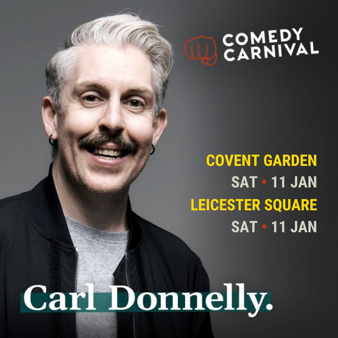 Comedy Carnival (@comedycarnival) on Twitter photo International stand up comedy this Saturday, featuring Mock the Week stars <a href="/CarlDonnelly/">Carl Donnelly</a> and <a href="/iandstone/">Ian Stone ON TOUR 2024</a>, Somali comedian Prince Abdi and Balls of Steel star <a href="/mrmarkdolan/">Mark Dolan</a> as MC.
Tickets: comedycarnival.co.uk/leicester-squa…
Doors 7pm-8pm. Show 8pm - 10pm. International stand up comedy this Saturday, featuring Mock the Week stars <a href="/CarlDonnelly/">Carl Donnelly</a> and <a href="/iandstone/">Ian Stone ON TOUR 2024</a>, Somali comedian Prince Abdi and Balls of Steel star <a href="/mrmarkdolan/">Mark Dolan</a> as MC.
Tickets: comedycarnival.co.uk/leicester-squa…
Doors 7pm-8pm. Show 8pm - 10pm.