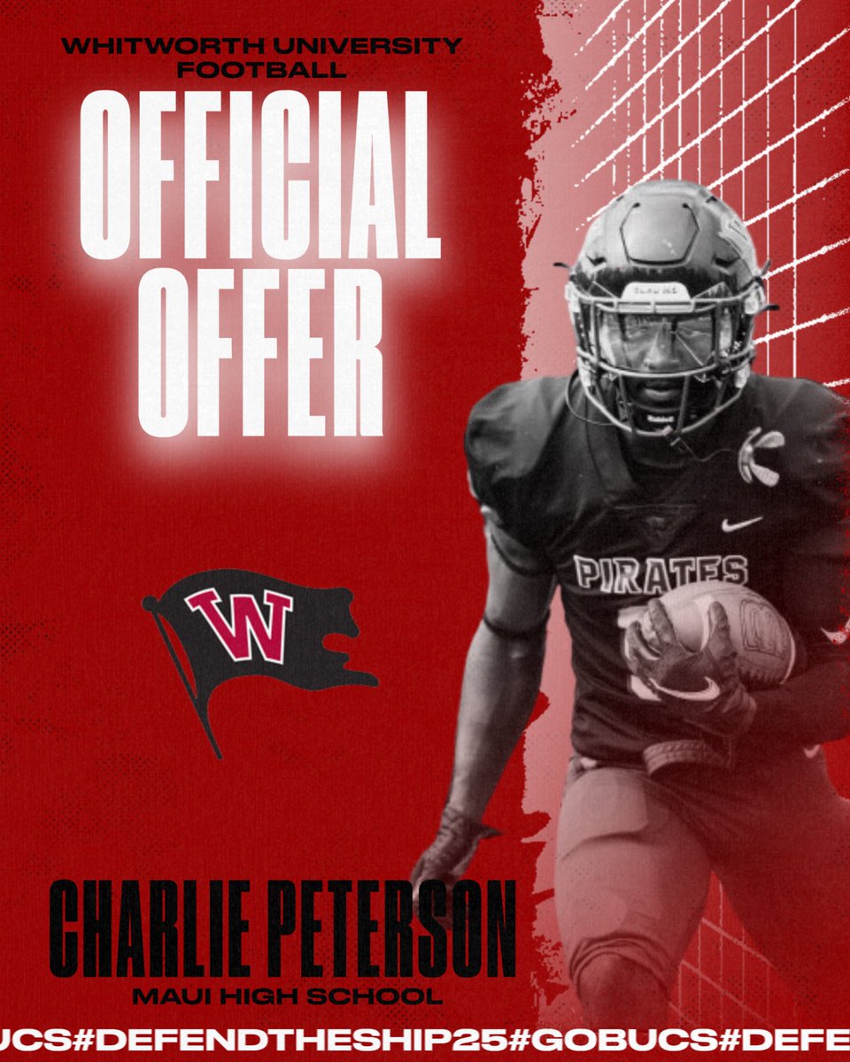 Charlie Peterson (@charliep_13) on Twitter photo After a great conversation with <a href="/Coach__Shaw/">Mac Shaw</a> and <a href="/Hong_808/">Hong_808</a>, I am beyond blessed to have received an offer from Whitworth University!
<a href="/BrandonHuffman/">Brandon Huffman</a>
<a href="/JojoDickson/">Jojo Dickson</a>
<a href="/BaldHeadTruth/">Robert Collias</a> After a great conversation with <a href="/Coach__Shaw/">Mac Shaw</a> and <a href="/Hong_808/">Hong_808</a>, I am beyond blessed to have received an offer from Whitworth University!
<a href="/BrandonHuffman/">Brandon Huffman</a>
<a href="/JojoDickson/">Jojo Dickson</a>
<a href="/BaldHeadTruth/">Robert Collias</a>