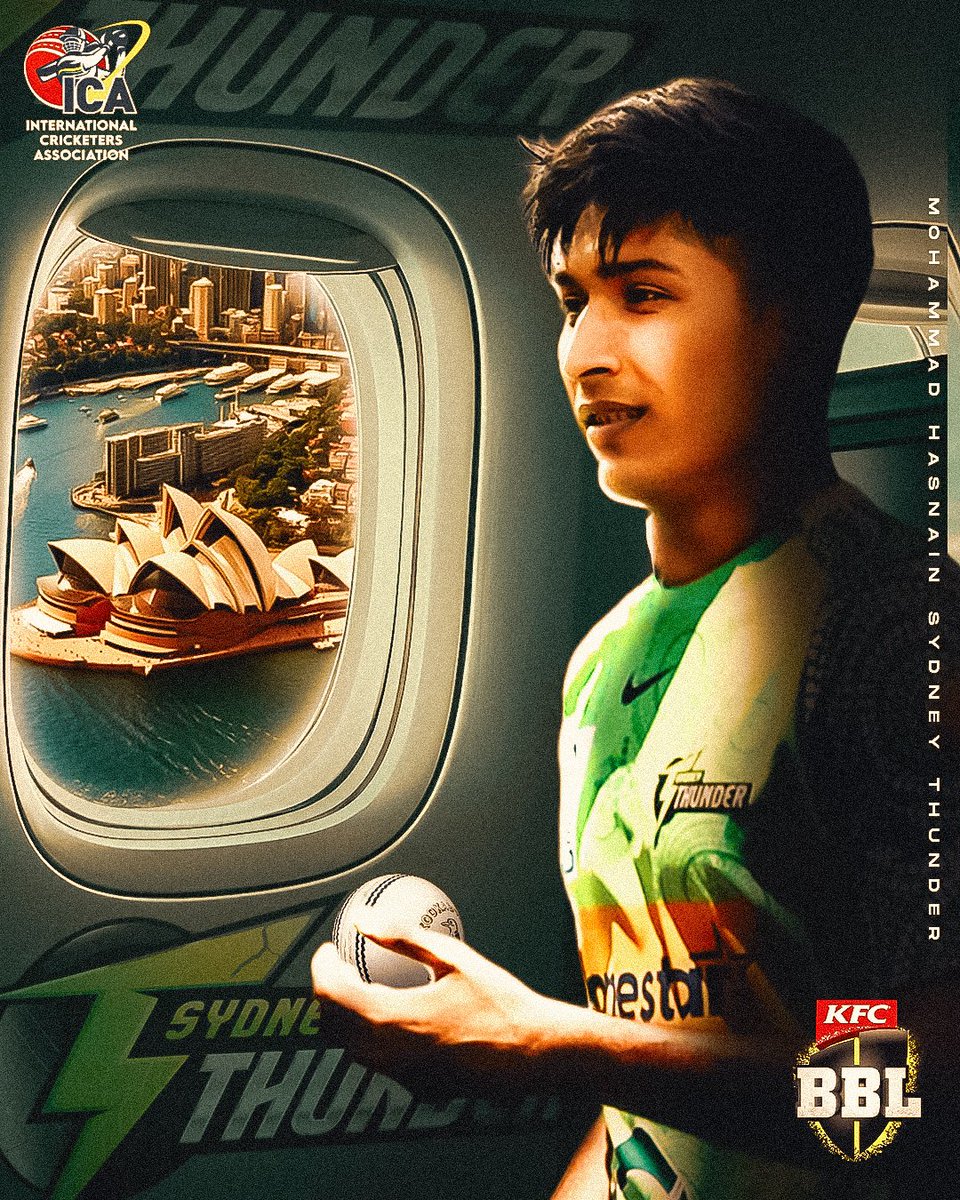 ICA (@icassociation) on Twitter photo The Pakistan international speedster can clock at 140+ consistently and has 135 T20 wickets to his name ๐
<a href="/ThunderBBL/">Sydney Thunder</a> have signed pacer <a href="/MHasnainPak/">Mohammad Hasnain</a> for <a href="/BBL/">KFC Big Bash League</a> โก
#TeamICA #MohammadHasnain #BBL The Pakistan international speedster can clock at 140+ consistently and has 135 T20 wickets to his name ๐
<a href="/ThunderBBL/">Sydney Thunder</a> have signed pacer <a href="/MHasnainPak/">Mohammad Hasnain</a> for <a href="/BBL/">KFC Big Bash League</a> โก
#TeamICA #MohammadHasnain #BBL