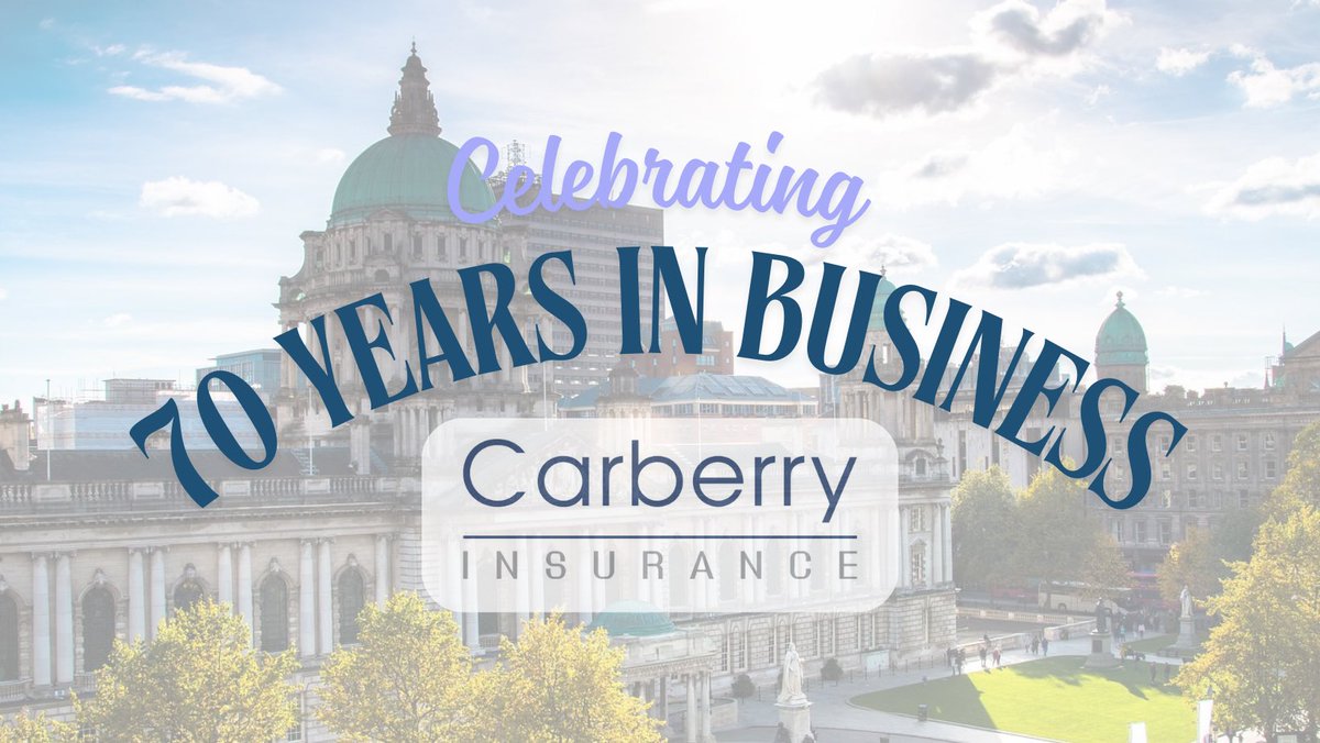 7️⃣0️⃣ 1955 - 2025 7️⃣0️⃣

Did you know 2025 is our 70th year serving Businesses &amp; Families in Northern Ireland? 

Carberry &amp; Co Insurance Brokers is family owned and now in the 3rd generation.

carberryinsurance.com