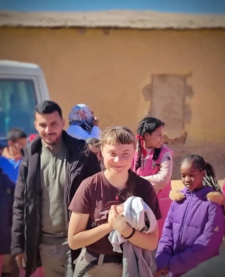 SAHARA MARATHON (@saharathon) on Twitter photo Climate activist <a href="/GretaThunberg/">Greta Thunberg</a> has visited the refugee camps in Tindouf and has taken the opportunity to show solidarity with the cause of the Sahrawi people and support the #SaharaMarathon2025
Thank you so much, our friend!!! ❤️ 🇪🇭 Climate activist <a href="/GretaThunberg/">Greta Thunberg</a> has visited the refugee camps in Tindouf and has taken the opportunity to show solidarity with the cause of the Sahrawi people and support the #SaharaMarathon2025
Thank you so much, our friend!!! ❤️ 🇪🇭