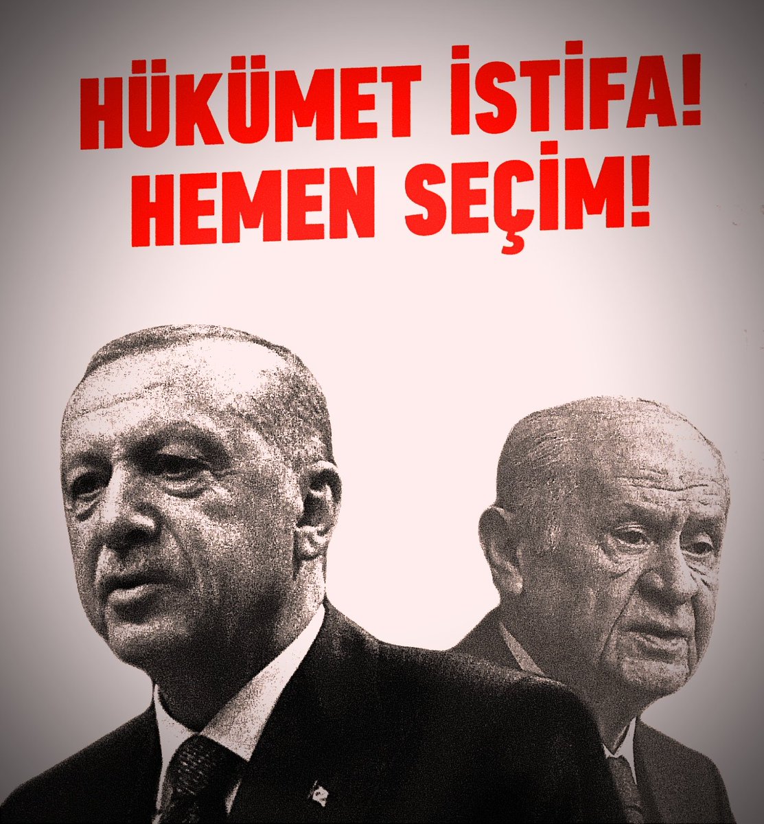 Açlık ve Akıl Oyunlarına SON 🫵

Biz Emekliler En Doğal Haklarımızı kullanarak Hükümeti Protesto Edip Recep Tayyip Erdoğan'ı istifaya Davet Ediyoruz❗ 

Emeklisine Bakamayan Hükümet
İSTİFA ✊

NOKTA❗

#iktidarRteistifa