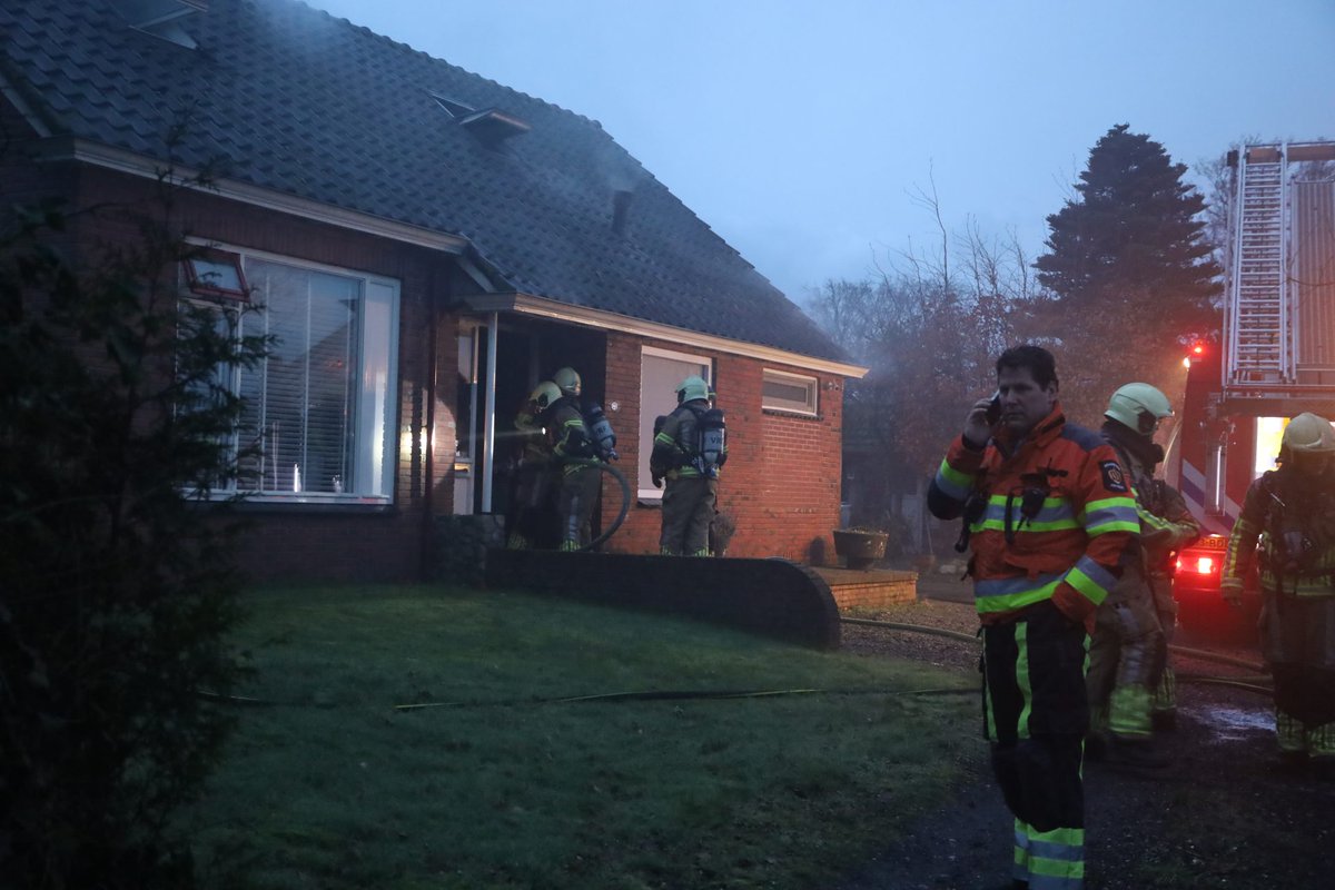 Woningbrand in Drachtstercompagnie snel geblust