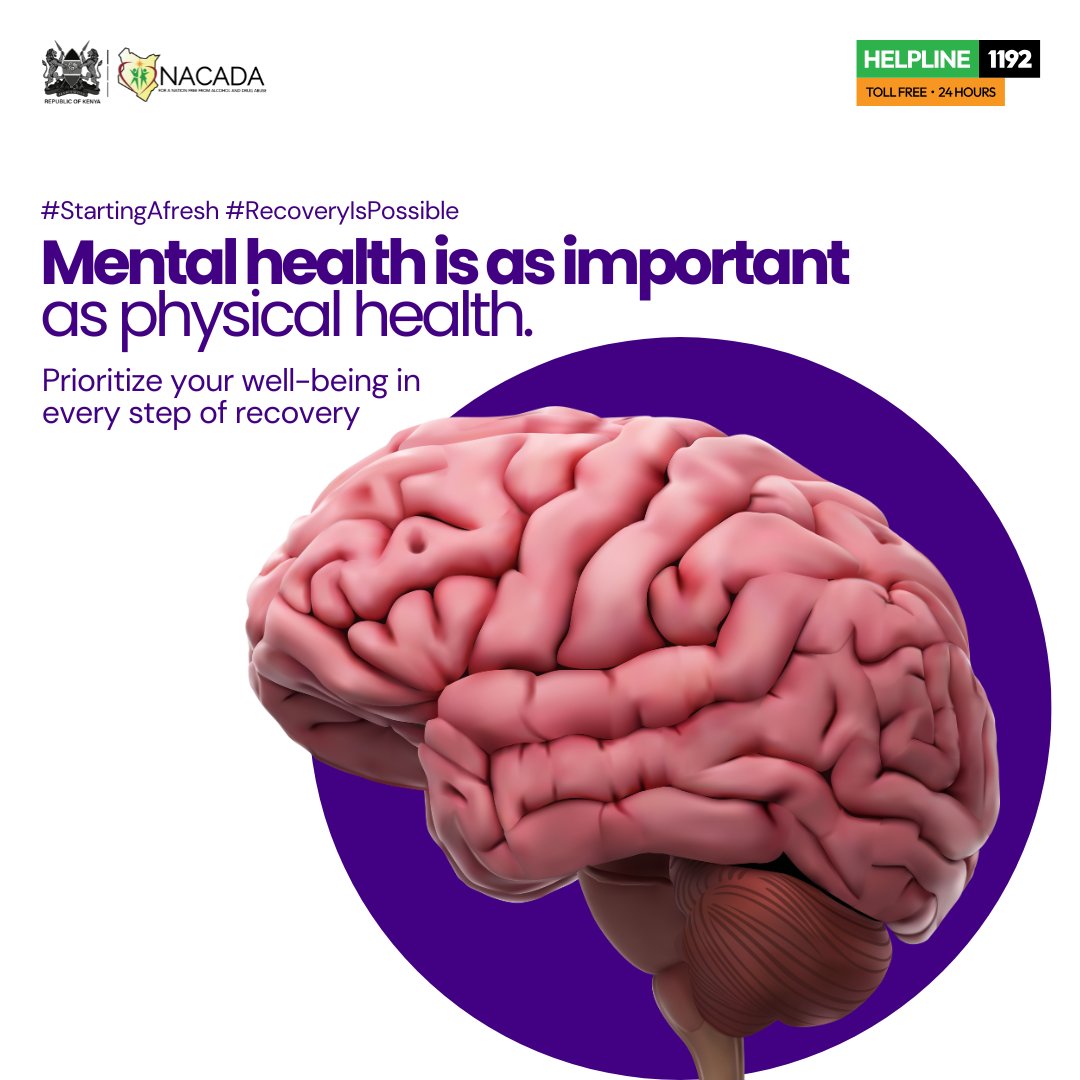 NACADAKenya's tweet image. #JANUARY is Substance Use Disorders Treatment Month.  It is an opportunity to eliminate stigma and support our friends &amp;amp;families suffering from alcohol and drug addiction

#RecoveryIsPossible #StartingAfresh