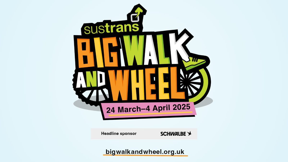 Sustrans (@sustrans) on Twitter photo 📣 Exciting news! Registration for the Sustrans #BigWalkAndWheel 2025 is NOW OPEN!
🎉 Be part of the UK’s largest inter-school active travel challenge and inspire pupils to make a difference!
In partnership with <a href="/SchwalbeUK/">Schwalbe Tyres UK</a>.
Sign up here👉 : buff.ly/3tFSLmf 📣 Exciting news! Registration for the Sustrans #BigWalkAndWheel 2025 is NOW OPEN!
🎉 Be part of the UK’s largest inter-school active travel challenge and inspire pupils to make a difference!
In partnership with <a href="/SchwalbeUK/">Schwalbe Tyres UK</a>.
Sign up here👉 : buff.ly/3tFSLmf