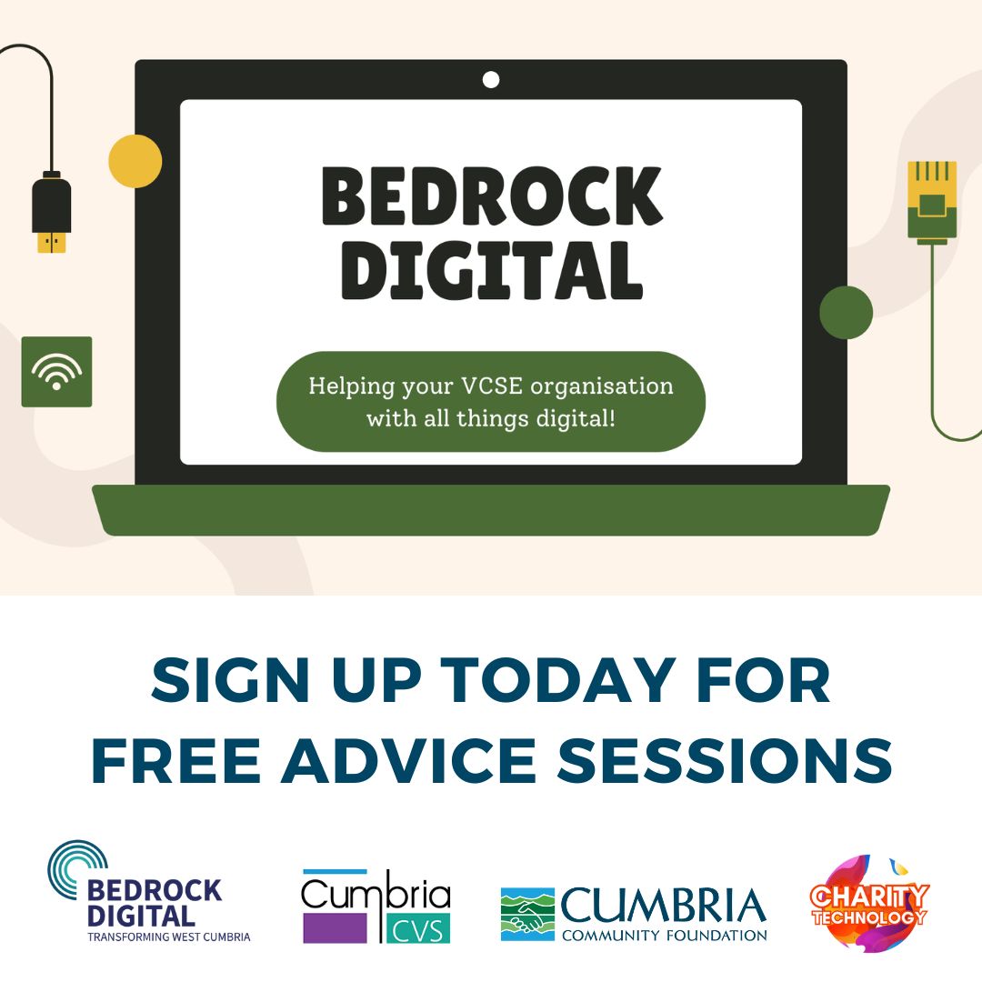 Cumbria Foundation (@cumbriacf) on Twitter photo ** Calling all non-profit groups in Allerdale and Copeland **
Could your organisation use some help with mastering social media or using digital tools more effectively?
Join our FREE lunchtime sessions, funded by <a href="/SellafieldLtd/">Sellafield Ltd</a>
Book a place: tinyurl.com/2s459n4d ** Calling all non-profit groups in Allerdale and Copeland **
Could your organisation use some help with mastering social media or using digital tools more effectively?
Join our FREE lunchtime sessions, funded by <a href="/SellafieldLtd/">Sellafield Ltd</a>
Book a place: tinyurl.com/2s459n4d