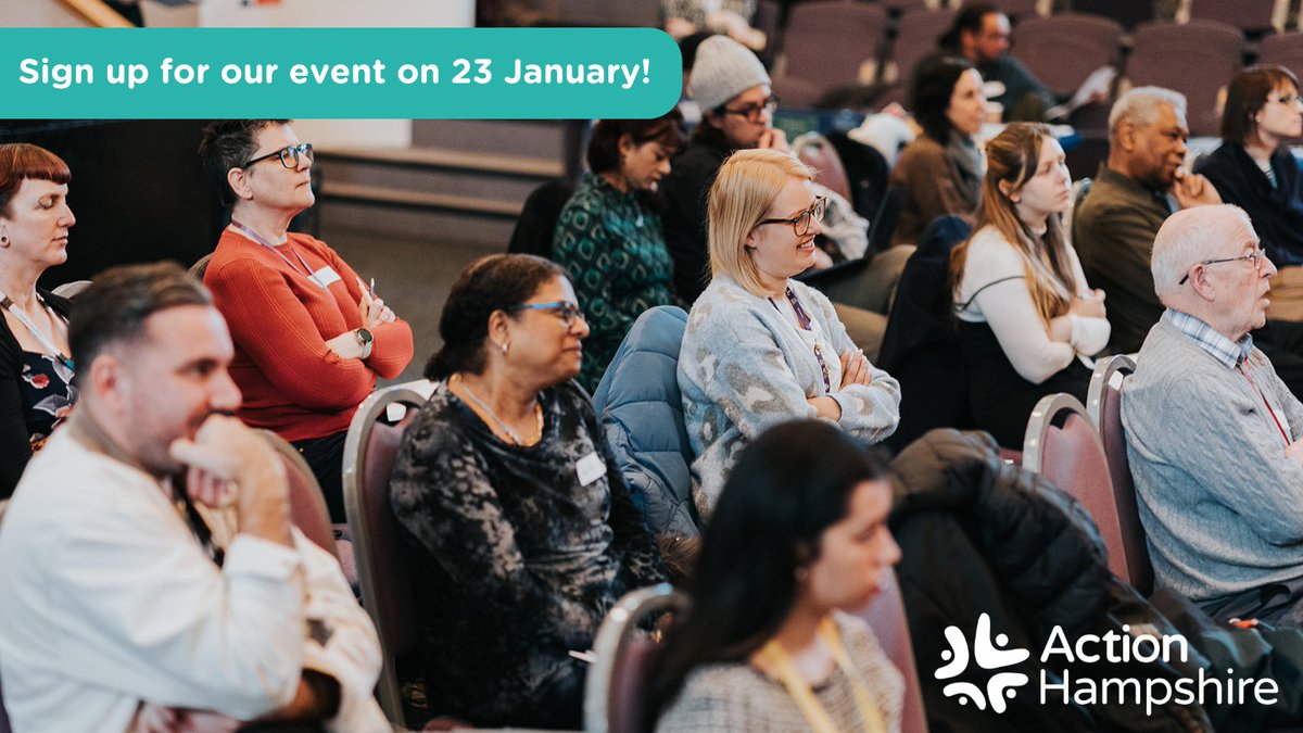 THERE'S STILL TIME TO SIGN UP!
Are you a VCSE interested in research? Our next Research Collaborative event (open only to Research Collaborative members) will be on 23 January 10:00 to 12:00 in Winchester. 

👉 For information and to sign up, visit: lght.ly/n55gi7h