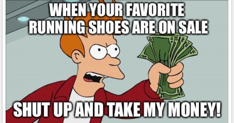 DavidDack's tweet photo. When your favorite running shoes go on sale and you still buy them even though your bank account is crying. 😅 Who else is addicted to running gear? #ShoesOverBudget #RunningAddiction https://t.co/IU9PEJhdzN