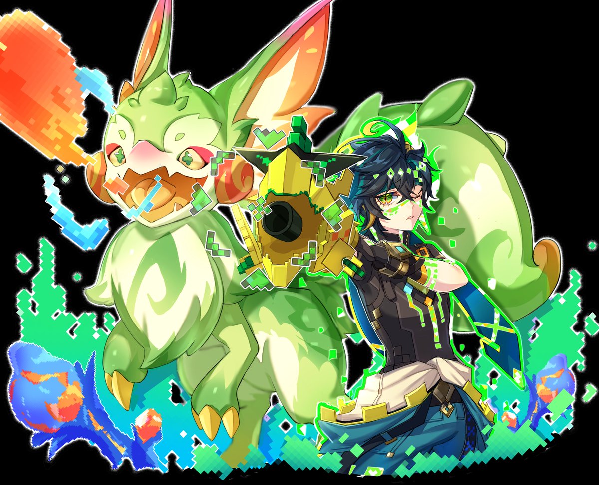 loup07L's tweet image. キィニチとユムカ竜
 #Kinich