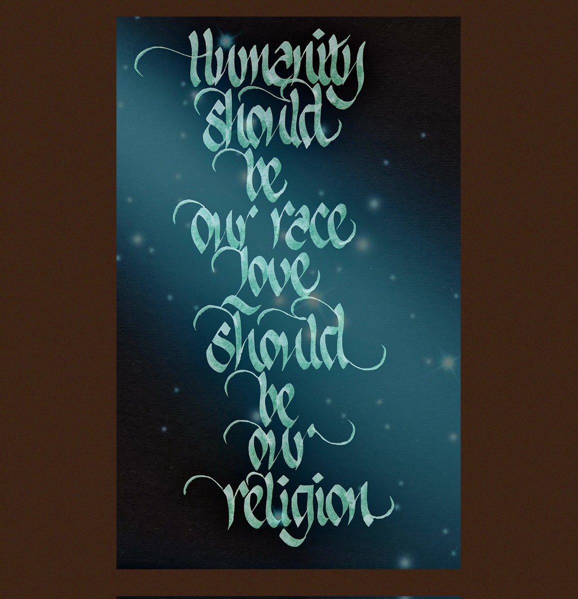 If only...
What a wonderful world it would be...
#art #calligraphy #wellbeing #Mindfulness #PeaceAndLove