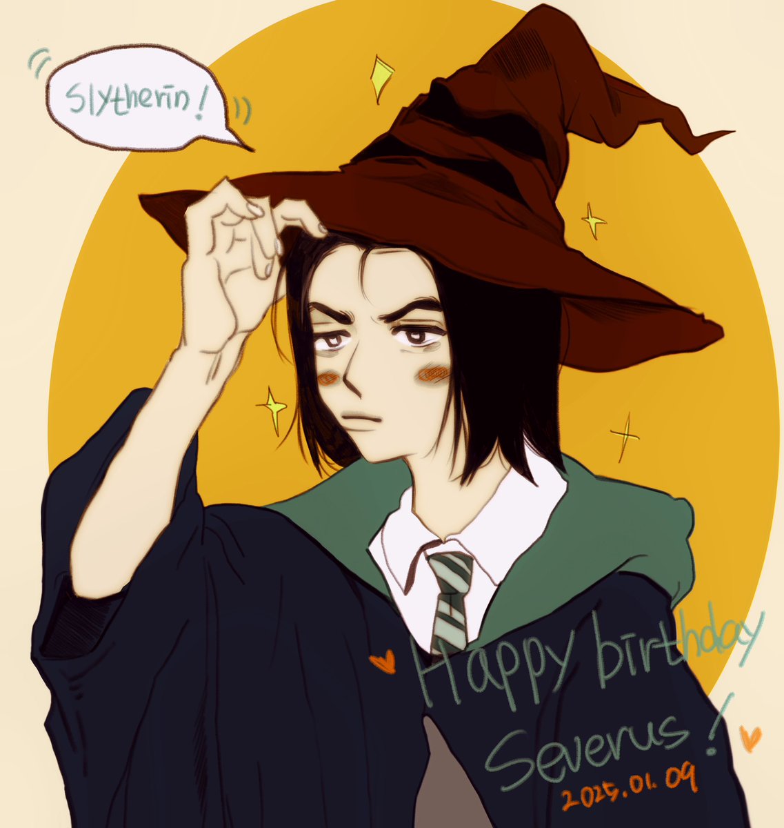 Lani9033's tweet image. 슬리데린! 🐍
#HappyBirthdaySeverusSnape