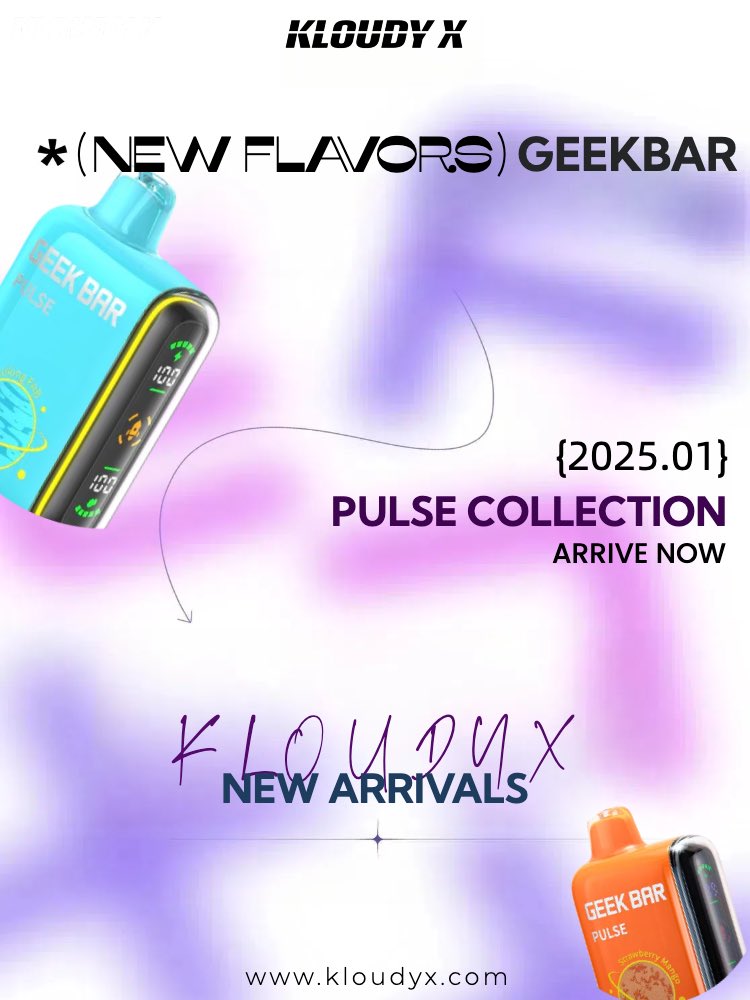 kloudy_x's tweet photo. New vape flavors are here and they're ready to elevate your experience! 📦🍉 Which one you like? 

#FlavorUnleashed #VapeOn #geekbar #kloudyx #kloudyxvape #vapingcommunity #vape #vapelife #vapingstyle #newflavor https://t.co/hSnjtnNmd9